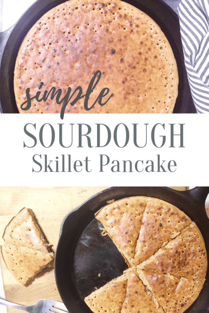 Simple sourdough skillet pancake #recipes #sourdough #weeknightdinner #wholefood #healthy