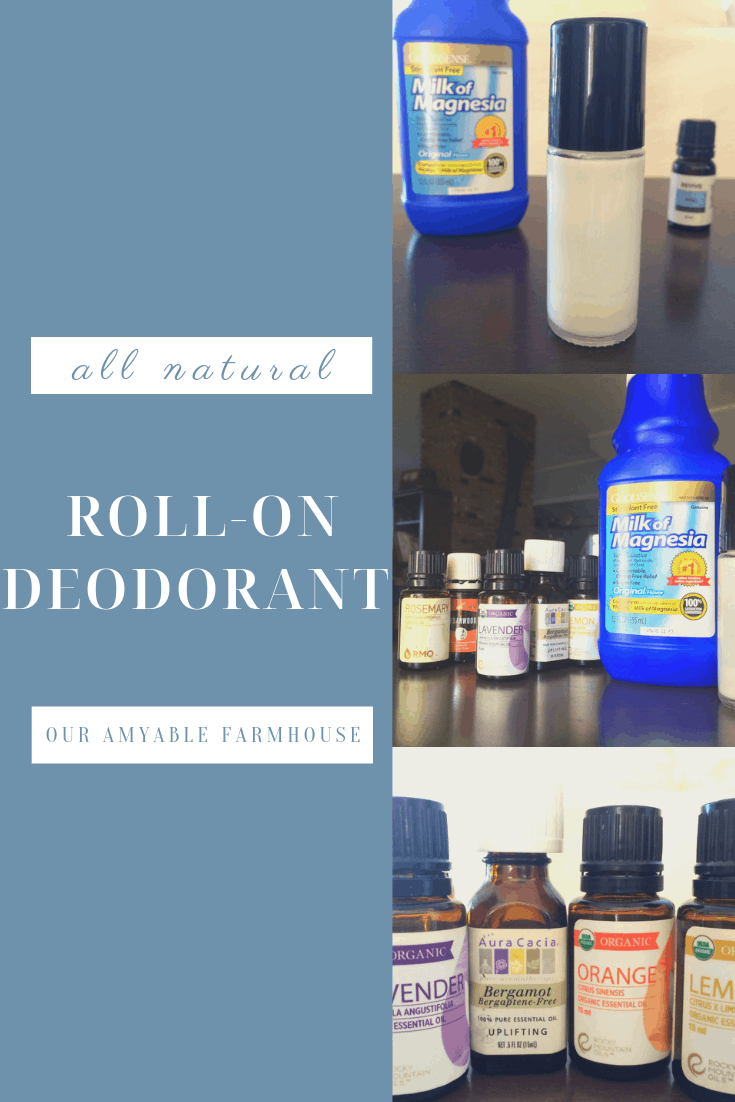 diy all natural roll on deodorant magnesium essential oils healthy non toxic frugal