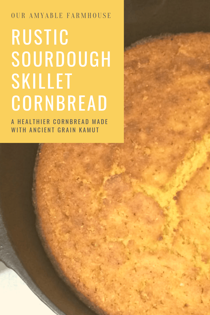 rustic sourdough skillet cornbread healthy ancient grain kamut