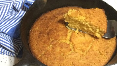 Cast Iron Skillet Sweet Cornbread - Simple Living Mama