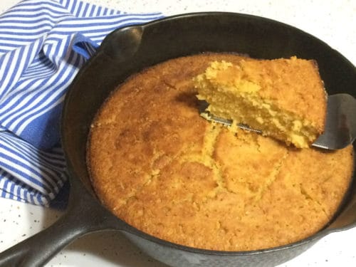 Cornmeal Skillet Sourdough Pizza