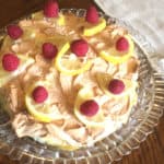 Farmhouse Lemon Meringue Sourdough Crepe Cake #lemonmeringue #spring #sourdough #crepes #healthy #dessert