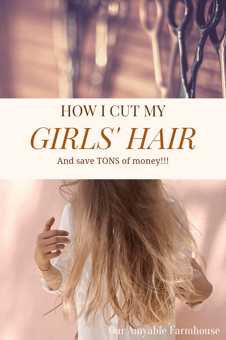 How I cut my GIRLS' HAIR and save $$$! This video tutorial with step by step instruction shows you how I cut hair at home and avoid the high cost of the salon! #haircut #diy #girlshaircut #easy #frugal #savemoney #howto