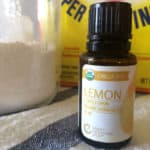 Homemade Dishwasher Detergent lemon essential oil