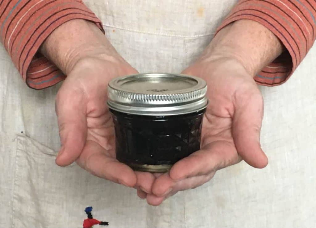 homemade elderberry syrup made with care