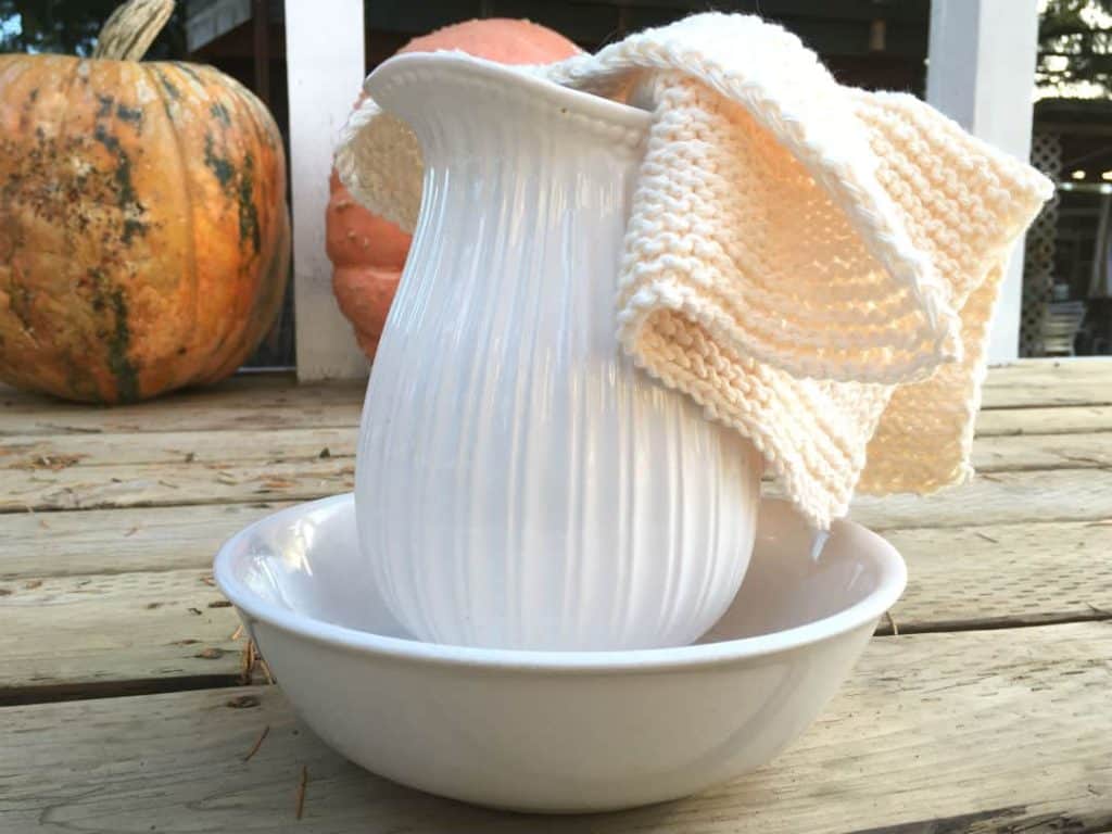 how to knit a simple dishcloth farmhouse style