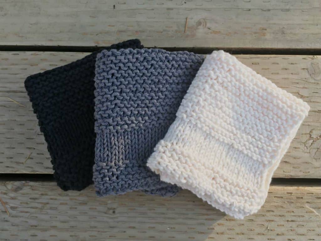 how to knit a simple farmhouse dishcloth