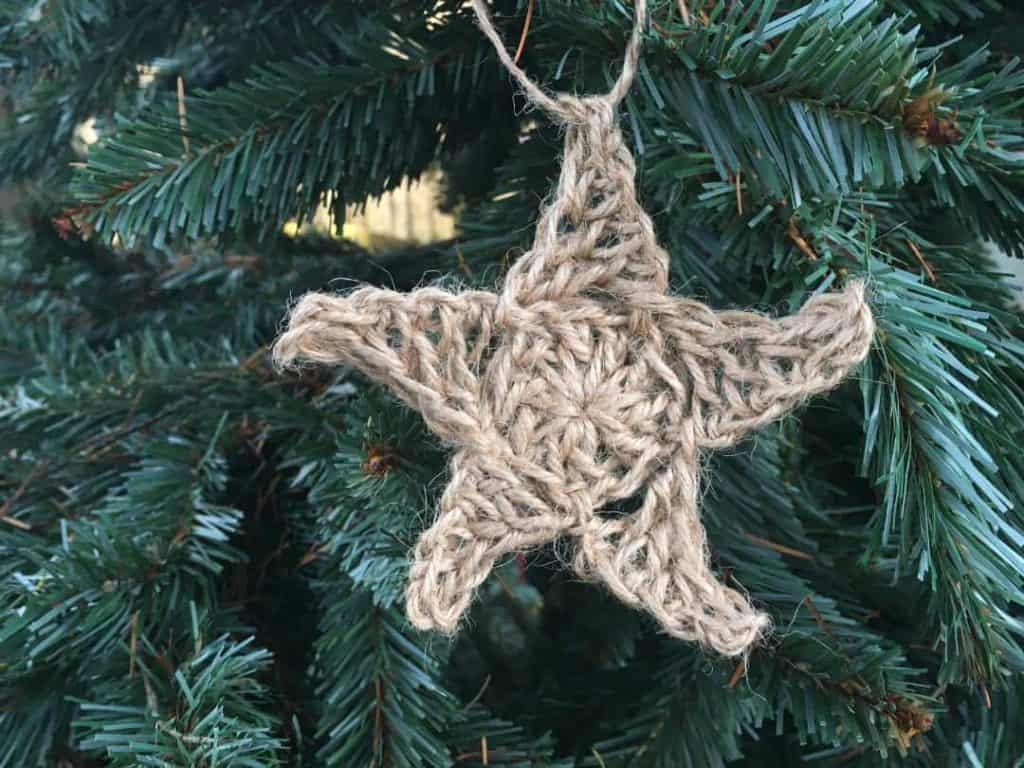 rustic crocheted star