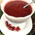 Easiest Whole Food Spiced Cranberry Sauce naturally sweetened