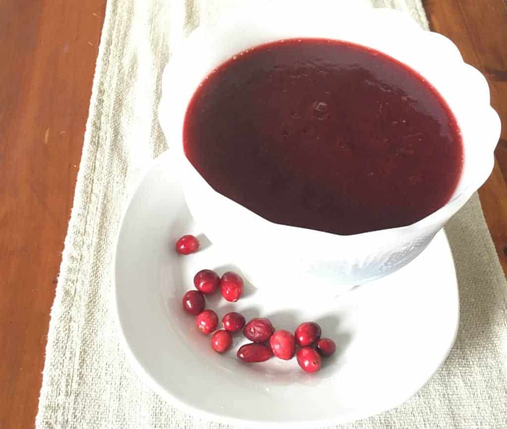 from scratch cranberry sauce