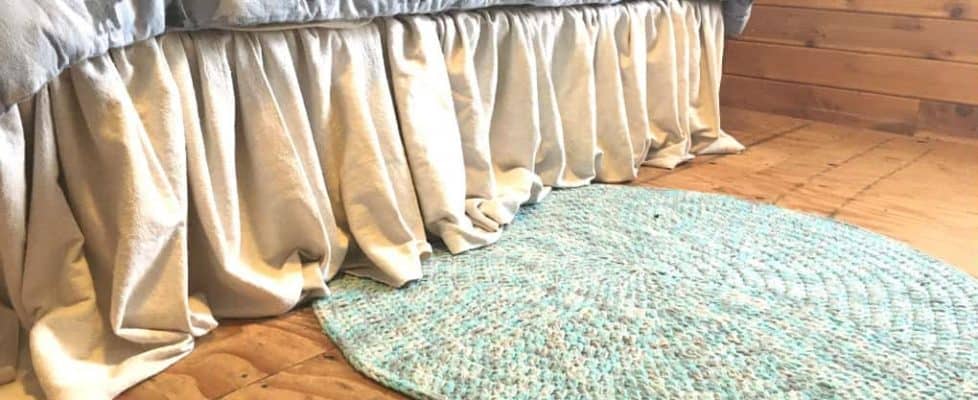 how to make a bedskirt from dropcloth easy diy tutorial 5 steps