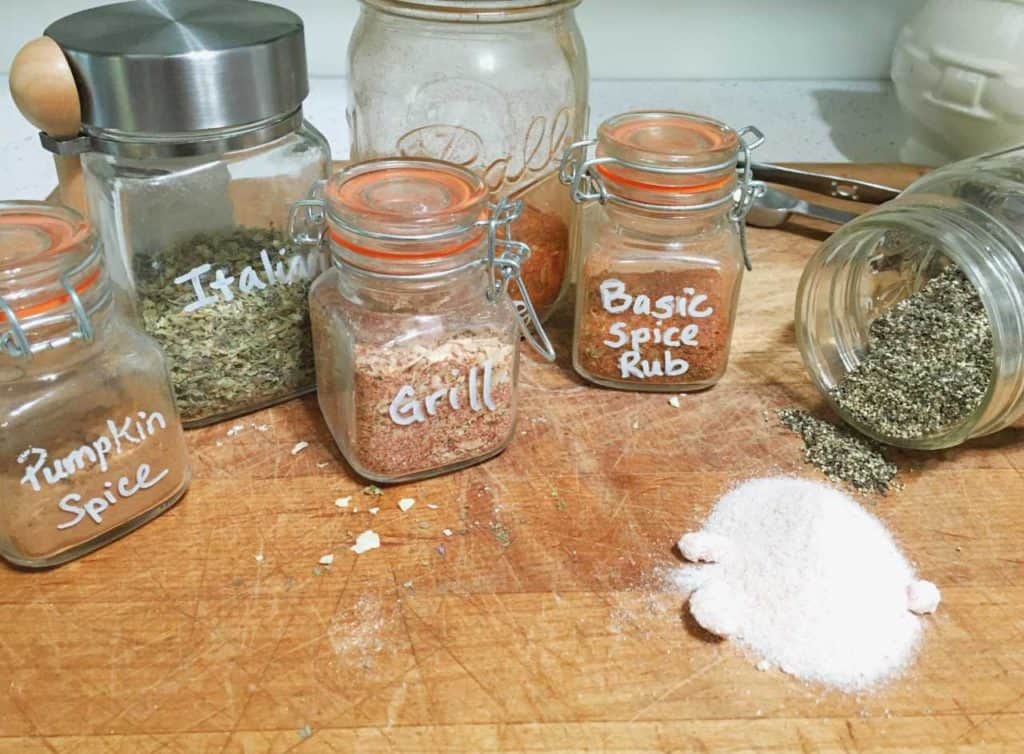 Easy and healthy to DIY spice blends. FREE download of 5 simple spice blend recipes. Our Amyable Farmhouse